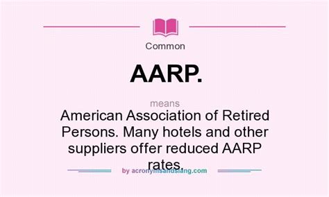 aarap|what does aarp stand for.
